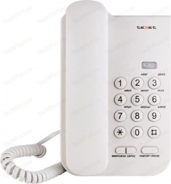 Проводной телефон TeXet TX-212 светло-серый