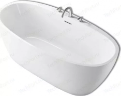 Акриловая ванна BELBANGO 150x80 слив-перелив хром (BB404-1500-800)