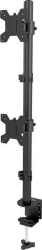 Кронштейн для мониторов BURO M063 черный 17"-27" макс.8кг крепление к столешнице поворот и наклон