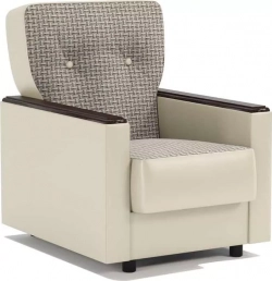 Кресло для отдыха Шарм-Дизайн Классика Д Корфу беж и экокожа беж