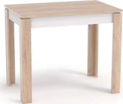 Стол обеденный Мебель-Комплекс Оптима дуб сонома/белый