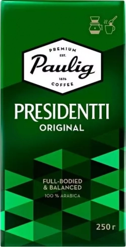 Кофе зерновой Paulig Presidentti Original 250г.