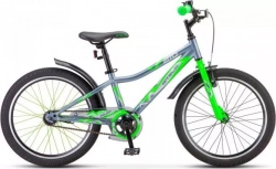 Велосипед STELS для подростков Pilot-210 20 Z010 Серый/салатовый (LU095724 LU088513 11)
