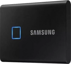 SSD накопитель SAMSUNG 2TB T7 Touch MU-PC2T0K, 3D NAND TLC, USB 3.2 Type-C [R/W - 1050/1000 MB/s] Black