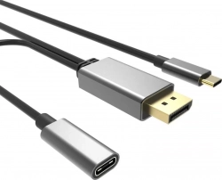 Кабель VCOM USB3.1 CM-DP 1.8м (CU422MCPD-1.8M)