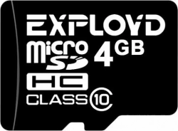 Карта памяти EXPLOYD MicroSDHC 4GB Class10