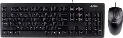 Клавиатура и мышь A4TECH мыши и клавиатуры KRS-8372 USB черный Комплект и