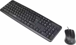 Комплект OKLICK мыши и клавиатуры 600M черный USB