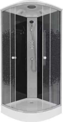 Душевая кабина NIAGARA NG-4502-14 BLACK 100х100х215