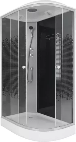 Душевая кабина NIAGARA NG-4512-14L BLACK 120х80х215 левая
