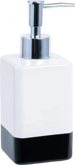 Дозатор Fixsen для жидкого мыла Text белый, черный (FX-230-1)