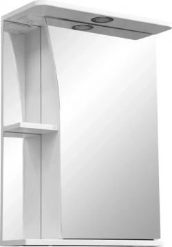 Зеркальный шкаф Stella Polar Винчи 50 с подсветкой, правый, белый (SP-00000034)
