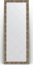 Зеркало Evoform Exclusive-G Floor 78x198 см, в багетной раме - серебряный бамбук 73 мм (BY 6307)
