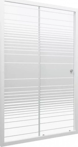Душевая дверь TRITON Слайд 120х185 белая, прозрачная с рисунком (Щ0000038520)
