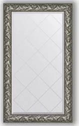 Зеркало Evoform с гравировкой Exclusive-G 79x133 см, в багетной раме - византия серебро 99 мм (BY 4243)