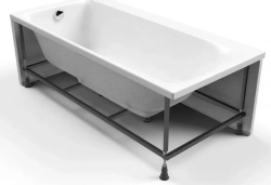 Акриловая ванна CERSANIT Smart 170x80 правая, с каркасом (63351, RW-SMART*170)
