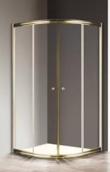 Душевой уголок CEZARES GIUBILEO-R-2-90-SCORREVOLE-C-G профиль золото, стекло прозрачное