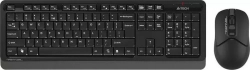 Клавиатура проводная A4TECH + мышь Fstyler FG1012 клав:черный/серый мышь:черный USB бес Multimedia (FG1012 BLACK)
