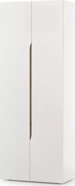 Шкаф Моби двухстворчатый Муссон 13.198 белый/дуб эндгрейн элегантный (1023669)