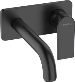 Смеситель для раковины Hansgrohe Vernis Shape с механизмом, черный матовый (71578670, 13622180)