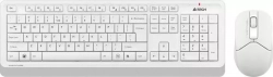 Клавиатура проводная A4TECH + мышь Fstyler FG1012 клав:белый мышь:белый USB бес Multimedia (FG1012 WHITE)