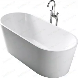 Акриловая ванна BELBANGO 160x80 слив-перелив хром (BB202-1600-800)