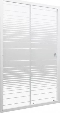 Душевая дверь TRITON Слайд 100х185 белая, прозрачная с рисунком (Щ0000038519)