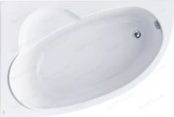 Акриловая ванна SANTEK Шри-Ланка L 150х100 левая, каркас, слив-перелив (1WH302394, 1WH302396)