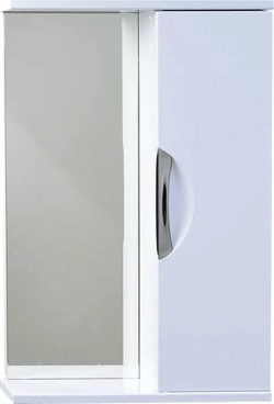 Шкаф-зеркало Emmy Милли 60х70 универсальный, белый (mel60unbel)