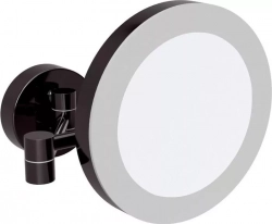 Зеркало Bemeta косметическое Dark x3 увеличение, с подсветкой, черный (116101770)