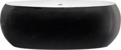 Акриловая ванна BELBANGO 180x90x59 см свободностоящая исполнение черный (BB18-NERO/BIA)