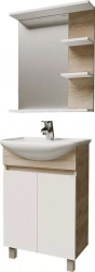 Мебель для ванной Grossman Поло 55х45 дуб сонома/белая