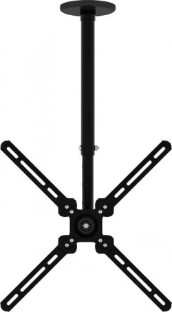 Кронштейн для телевизора CACTUS CS-CP07 черный 23"-55" макс.45кг потолочный поворот и наклон