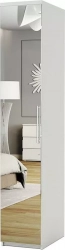 Шкаф для одежды Шарм-Дизайн Комфорт МШ-11 50х60 с зеркалом, белый