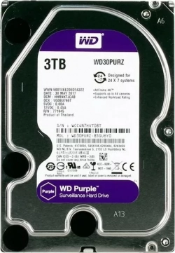 Жесткий диск  Western Digital Purple 3TB/3,5/SATA-III (WD30PURZ)
