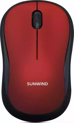 Мышь компьютерная SUNWIND SW-M200 красный и черный