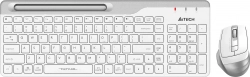 Клавиатура и мышь A4TECH мыши и клавиатуры Fstyler FB2535C белый/серый Комплект и