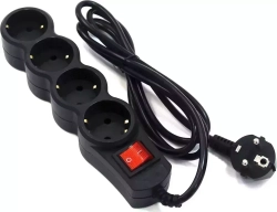 Сетевой фильтр 5bites SP4B-130 (4роз. 3м) черный