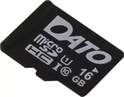 Карта памяти Dato microSDHC 16 ГБ Class 10 (DTTF016GUIC10)