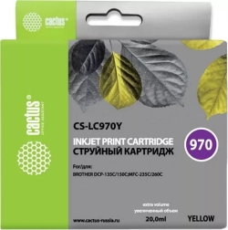 Расходный материал для печати CACTUS CS-LC970Y желтый