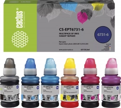 Расходный материал для печати CACTUS CS-EPT6731-6 T673 многоцветный набор 6x100мл ( )
