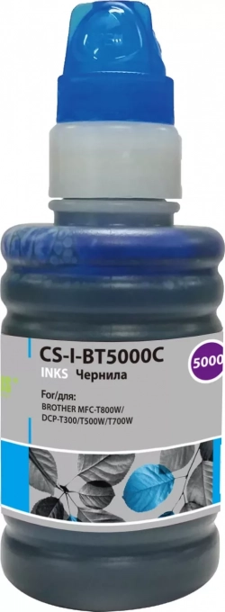 Расходный материал для печати CACTUS CS-I-BT5000C голубой 100мл ( )