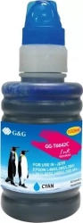 Расходный материал для печати G&G GG-T6642C голубой 100мл (Чернила)
