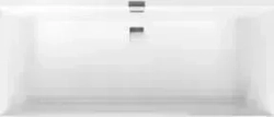 Квариловая ванна Villeroy Boch Squaro edge 12 180x80 с ножками и сл-пер бел/хром (UBQ180SQE2DV-01)