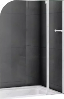 Шторка для ванны CEZARES Relax V-11 100x140 правая, матовая Punto, серый (RELAX-V-11-100/140-P-Bi-R)