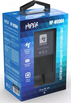 Сетевое зарядное устройство Hiper HP-WC004 черный