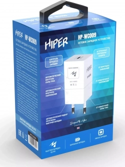 Сетевое зарядное устройство Hiper HP-WC009 белый
