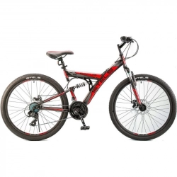 Велосипед STELS Focus MD 26 21-SP V010 Чёрный/красный (рама 18)