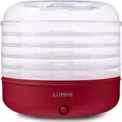 Сушилка для овощей и фруктов LUMME продуктов LFD-105PP бордовый гранат