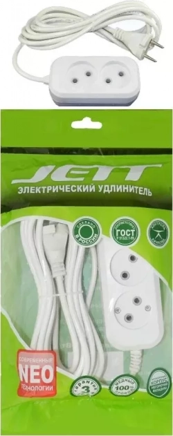 Удлинитель Jett РС-2 2роз. 5м (155-105)